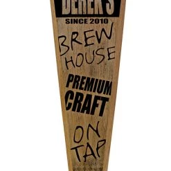 BarProducts Handcrafted Woodshop Made In The USA Oak Wood Beer Tap Handles - Flared Shape - Brew House