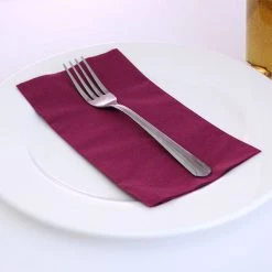 BarProducts.com BarConic® 15” X 17” 2-PLY Colored Paper Dinner Napkins – BURGUNDY – Pack Of 100