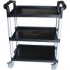 BarProducts.com Cleaning / Hospitality Supplies BarConic® 3 Tier Bus Cart- Black Plastic