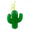 BarProducts.com BarConic® Plastic Cactus Cup W/Lid And Straw - 20oz BAR SUPPLIES