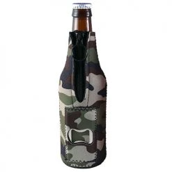 BarProducts.com Unique Bottle Openers Neoprene Bottle Cooler W/ Bottle Opener - Camo