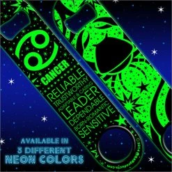 BarProducts.com Bartending Bottle Openers Kolorcoat™ NEON Zodiac Speed Bottle Opener - CANCER