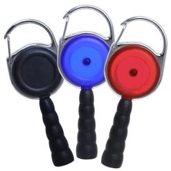 Bar Products Online Shop 13 BarProducts.com Lighter Leash® Carabiner Reel, Beehive Pen Attachment, 3 Colors
