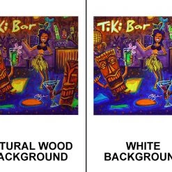 Barproducts.com Hulu Bar Square Wooden Table Top - Two Sizes Available Featured Artists
