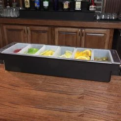 BarProducts.com BAR SUPPLIES Condiment Holder / Fruit Tray - 6 Pint W/ Flat Lid - Color Options