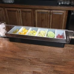 BarProducts.com BAR SUPPLIES Condiment Holder / Fruit Tray - 6 Pint W/ Flat Lid - Color Options