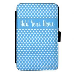 BarProducts.com KITCHEN, DINING & SERVICE ADD YOUR NAME Guest Check Pad Holder - Blue Polka Dots