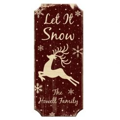 BarProducts.com CUSTOMIZABLE Wood Christmas Sign - Let It Snow - Color Options BAR DECOR 4 BarProducts.com CUSTOMIZABLE Wood Christmas Sign - Let It Snow - Color Options BAR DECOR