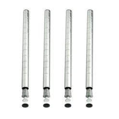 BarProducts.com Organizers 72" High Chrome Plated Wire Shelf Post (4 Pack)