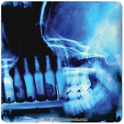 BarProducts.com Kolorcoat™ Square Foam Coasters (4 Pack) - Intoxicologist