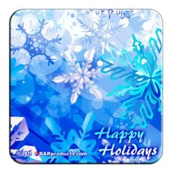 BarProducts.com Cork Bottom Coasters - Christmas Theme - 4