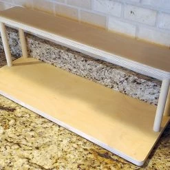 BarProducts.com KITCHEN, DINING & SERVICE Counter Caddies™ - NATURAL - 24" STRAIGHT Shelf - Barista Theme