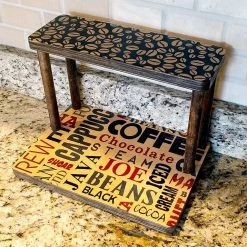 BarProducts.com Counter Caddies™ - BARISTA Theme - 12" STRAIGHT Shelf KITCHEN, DINING & SERVICE