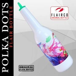 BarProducts.com BAR TOOLS Kolorcoat™ Flair Bottle - Colorful Smoke Design - 750ml