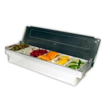 BarProducts.com BAR SUPPLIES Condiment Holder / Fruit Tray - 6 Pint Compartments