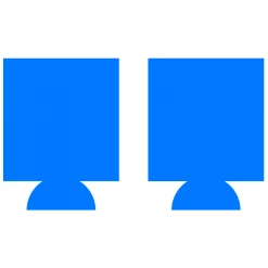 BarProducts.com Kolorcoat™ Can Cooler (2 Pack) - Blue