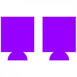 BarProducts.com Custom Coasters / Coolers Kolorcoat™ Can Cooler (2 Pack) - Purple