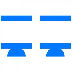 BarProducts.com Kolorcoat™ Can Cooler (2 Pack) - Blue And White Stripe