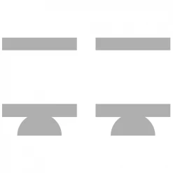 BarProducts.com Kolorcoat™ Can Cooler (2 Pack) - Gray And White Stripe Custom Coasters / Coolers