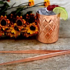 BarProducts.com Olea™ Copper Plated Long Garnish Tongs Master Mixology