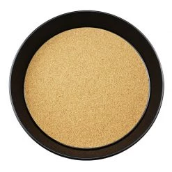 BarProducts.com Black Serving Tray - Cork Lined - 13" Diameter