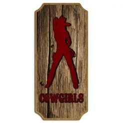 BarProducts Handcrafted Cowgirls Wood Plaque Kolorcoat™ Sign