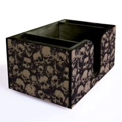 BarProducts.com SPECIAL COLLECTIONS Wooden Bar Caddy - Skulls