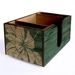 BarProducts.com BAR SUPPLIES Customizable Wooden Bar Caddy - Tiki Bar