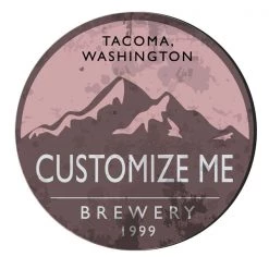 BarProducts.com CUSTOMIZABLE Coaster - 4in Round Foam - Brewery Design BAR SUPPLIES