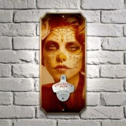 BarProducts.com Vendimilla - Wood Plaque Wall Mounted Bottle Opener