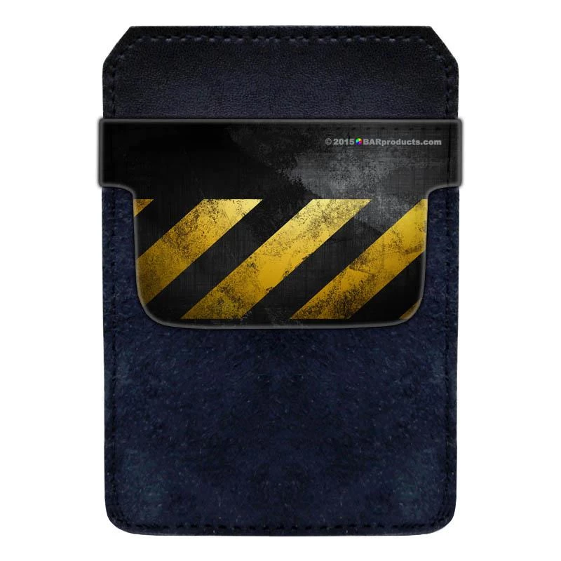 decopokit-grunge-2-small-web.jpg BarProducts.com Bottle Opener Accessories DekoPokit™ Leather Bottle Opener Pocket Protector W/ Designer Flap - Hazard Grunge