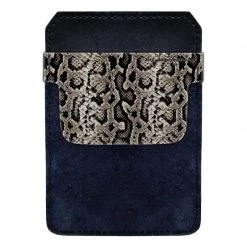 BarProducts.com Bottle Opener Accessories DekoPokit™ Leather Bottle Opener Pocket Protector W/ Designer Flap - Brown Snakeskin