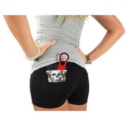 BarProducts.com Bottle Opener Accessories DekoPokit™ Leather Bottle Opener Pocket Protector W/ Designer Flap - Orange Floral