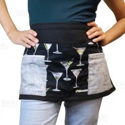 BarProducts.com Designer Apron - Martini Patchwork Pattern - 5 Compartment KITCHEN, DINING & SERVICE