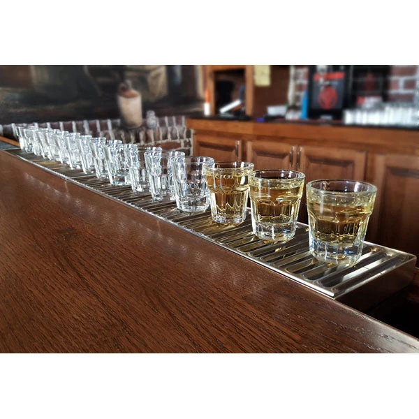 dip-tray-on-the-bar-mat.jpg BarProducts.com BAR SUPPLIES BarConic® Stainless Steel Drip Tray