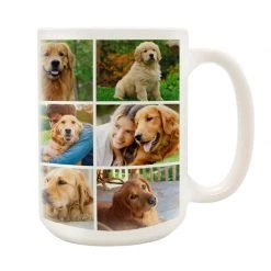 BarProducts.com SPECIAL COLLECTIONS CUSTOM Memorial Coffee Mug - 13 Slot Collage - 15 Ounce