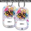 BarProducts.com Dog Tag Bottle Opener - Radioactive Skull HOME BAR & GIFTS