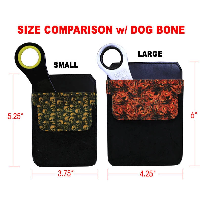 dogbone-comparison-decopokit_65_243549e1-c6ec-4472-b624-b942fa21b872.jpg BarProducts.com Bottle Opener Accessories DekoPokit™ Leather Bottle Opener Pocket Protector W/ Designer Flap - Pastel Stripes