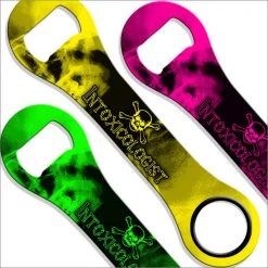 BarProducts.com BAR TOOLS Dog Bone Bottle Opener / Bar Key - Neon Intoxicologist - Color Options