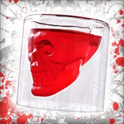 BarProducts.com Novelty Glassware Shot Glass - Doomed Crystal Skull - 2.5 Ounce