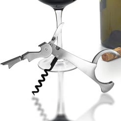 BarProducts.com BAR TOOLS Corkscrew - Double Lever With Champagne Gripper