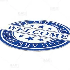 Bar Products Drink Coasters - Round 3.5" Diameter "We Are Glad You Are Here" - Pack Of 250 4 Bar Products Drink Coasters - Round 3.5