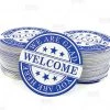 Bar Products Drink Coasters - Round 3.5" Diameter "We Are Glad You Are Here" - Pack Of 250