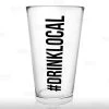 BarProducts.com BAR TOOLS BarConic® Glassware - #Drink Local - Mixing / Beer Glass - 15 Ounce