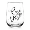 Barproducts.com Rosé All Day - Stemless Wine Glass (17oz) BAR SUPPLIES