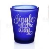 BarProducts.com Jingle All The Way - BarConic® Dark Blue Frosted Shot Glass (1.5oz) HOME BAR & GIFTS