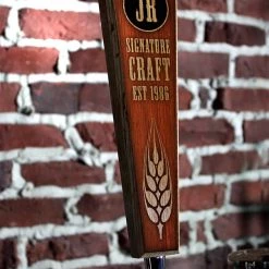 BarProducts Handcrafted Oak Wood Beer Tap Handles - Flared Shape - Initial Signature Craft Woodshop Made In The USA