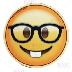 BarProducts.com Emoji Round Foam Coasters - 4 Inch Diameter BAR SUPPLIES 4 BarProducts.com Emoji Round Foam Coasters - 4 Inch Diameter BAR SUPPLIES