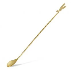 BarProducts.com BarConic® Bar Spoon - Gold Plated Cocktail Fairy - 30cm Master Mixology