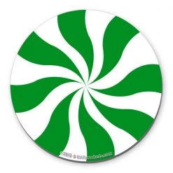 BarProducts.com BAR SUPPLIES Christmas Peppermint Foam Kolorcoat™ Coaster - 4 Inch Round